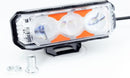 FARO LED LUZ AMARILLA BLANCA 3 LEDS CON ESTROBO LATERAL ROJO AZUL