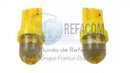 FOCO C/4LED'S FLASH T10/T13/T15 12VLUZ AMARILLA