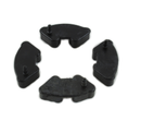 GOMAS DE SPROCK TRASERO P/ C90 CON METAL DAMPER