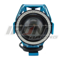 FARO AUXILIAR HYPER LED LUPA OJO DE DIABLO Y DE ANGEL 12V 18W 6000K 2000LM CUERPO AZUL EXPLORADORA