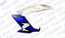 CUBIERTA DE TANQUE IZQUIERDA 125Z COLOR AZUL/BLANCO TAPA
