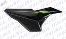 CUBIERTA LATERAL DERECHA FT 150TS COLOR NEGRO/VERDE TAPA