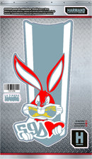 STICKER SALPICADERA DELANTERA BUGS BUNNY ROJO