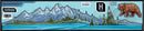 STICKERS MONTAÑAS CON OSO PARA TERMO O COMPUTADORA