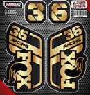 STICKER GRANDE BARRAS LOGO FOX COLOR CAFE
