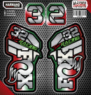STICKER GRANDE BARRAS LOGO FOX COLOR MEXICO