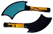 ESPEJO DECORATIVO IRON RACING HACHA COLOR DORADO