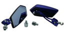 ESPEJO DECORATIVO IRON RACING MODERNO COLOR NEGRO/AZUL