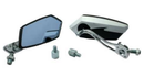 ESPEJO DECORATIVO IRON RACING MODERNO COLOR NEGRO/BLANCO