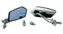 ESPEJO DECORATIVO IRON RACING MODERNO COLOR NEGRO/BLANCO