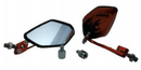 ESPEJO DECORATIVO IRON RACING FENIX COLOR NEGRO/NARANJA