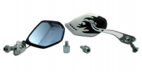 ESPEJO DECORATIVO IRON RACING FENIX COLOR NEGRO/PLATA