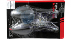 ESPEJO DECORATIVO IRON RACING IR0200 COLOR NEGRO