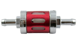 FILTRO DE GASOLINA ALUMINIO IR0082 ROJO