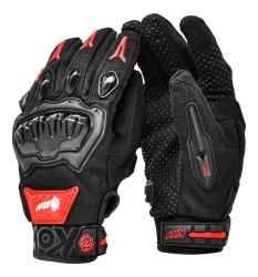 GUANTES KOV DELTA 2.0 TOUCH TALLA S COLOR NEGRO/ROJO