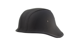 CASCO TIPO NAZI PIEL SINTETICA COLOR NEGRO