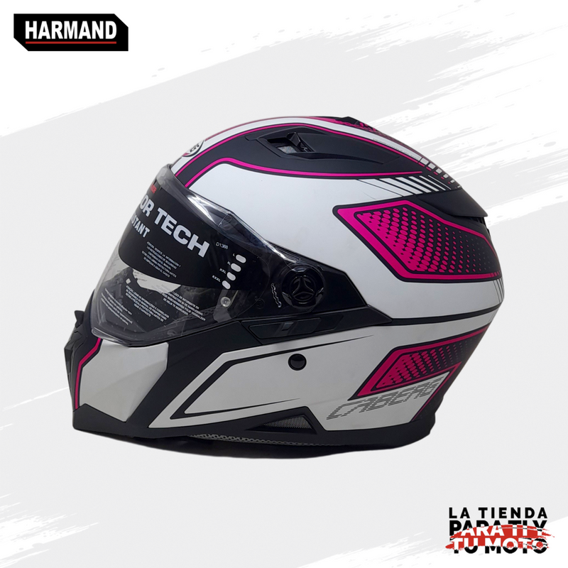 CASCO CABERG CERRADO TALLA S STUNT BLADE COLOR NEGRO/ROSA