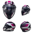 CASCO CABERG CERRADO TALLA S STUNT BLADE COLOR NEGRO/ROSA