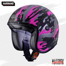 CASCO CABERG 3/4 FREERIDE TALLA S COMMANDER COLOR NEGRO/FUCSIA
