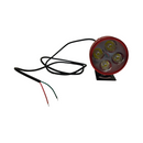 FARO AUXILIAR REDONDO 4 HYPER LEDS COLOR ROJO 4W 8-80V
