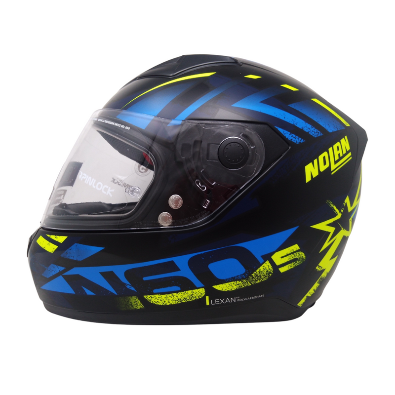 CASCO NOLAN N60-5 CERRADO TALLA M SECUTOR COLOR NGO/AZUL/AMARILLO