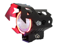 FARO AUXILIAR LED WKT-U9B NGO ANILLO ROJO ESTROBO 10W