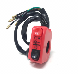MANDO BOTON APAGADOR/ ARRANQUE UNIVERSAL COLOR ROJO