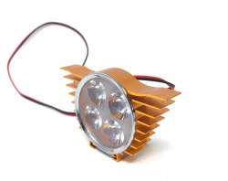 FARO AUXILIAR HYPER LED IRON RACING IR-0900 COLOR DORADO 8-80V 4W 200LM