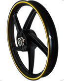 RIN TRASERO COMPLETO P/ AT 125 COLOR NGO/AMARILLO