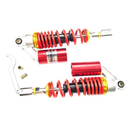 AMORTIGUADOR TRASERO GAS UNIVERSAL COLOR ROJO/ORO