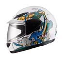 CASCO MASUDA INFANTIL CERRADO IR-109 DINO KIDS COLOR BLANCO
