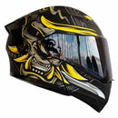 CASCO KOV ABATIBLE ESTELAR TALLA L SAMURAI C/ LUZ LED TRASERA NEGRO MATE