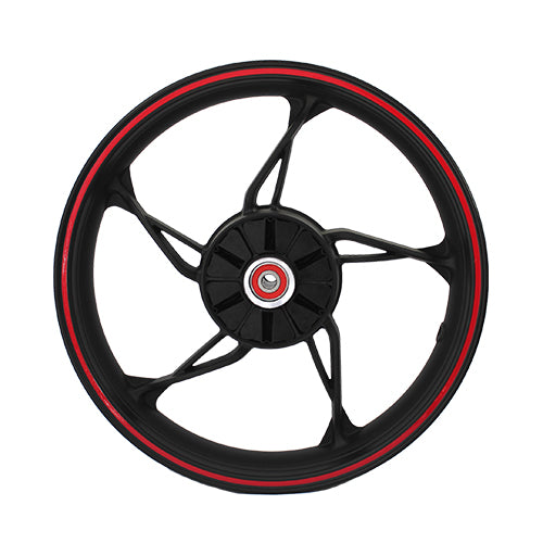 RIN TRASERO COMPLETO P/ 250Z COLOR NEGRO/ROJO