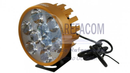 FARO AUXILIAR REDONDO HYPER LED IR-1575 COLOR DORADO 18W 8-80V