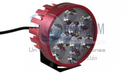 FARO AUXILIAR REDONDO HYPER LED IR-1575 COLOR ROJO 18W 8-80V