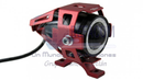 FARO AUXILIAR MINI LED IR-UM7 COLOR ROJO C/OJO DIABLO ROJO Y ANGEL AZUL 12-80V 10W 6000K 1200LM