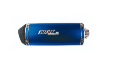 ESCAPE IRON RACING DECORATIVO UNIV IR-9000 COLOR AZUL MATE C/ SILENCIADOR