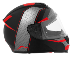 CASCO SAYTO CERRADO STARLIGHT TALLA XL COLOR NEGRO/ROJO