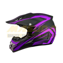 CASCO IRON RACING CROSS IR-850 TALLA L COLOR VIOLETA/NEGRO MATE