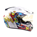 CASCO IRON RACING CROSS IR-850 TALLA XL ULTRA COLOR BLANCO