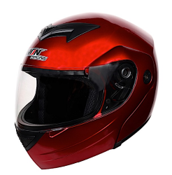 CASCO IRON RACING ABATIBLE TALLA XL IR108 COLOR ROJO BRILLO