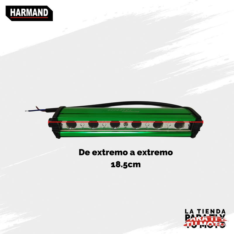 FARO AUXILIAR HYPER LED IR-1800 COLOR VERDE 1200LM 18 8-80V