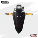 DIRECCIONAL IRON RACING FLEXIBLE LUZ AMARILLA/ROJO EFECTO RUNNING 12V