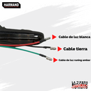 DIRECCIONAL IRON RACING FLEXIBLE LUZ ROJA EFECTO RUNNING 12V