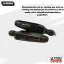 DIRECCIONAL IRON RACING LED IR1018 LUZ AMARILLA/AZUL EFECTO RUNNING