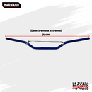 MANUBRIO IRON RACING CROSS PASION 3.5*85CM COLOR AZUL