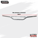 MANUBRIO IRON RACING CROSS PASION 3.5*85CM COLOR PLATA