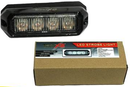 FARO 4 LED BARRA 3.7 STROBO AMBAR 12W 12-24V