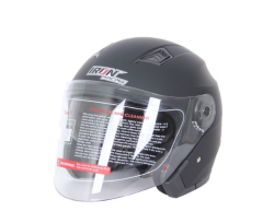 CASCO IRON RACING 3/4 TALLA M MODELO EUROPEO COLOR NEGRO MATE DOT
