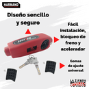 CANDADO IRON RACING P/ MANIJA IR-91 COLOR ROJO